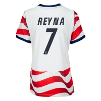 Camiseta Estados Unidos Giovanni Reyna #7 Primera Equipación Replica Mundial 2026 para mujer mangas cortas